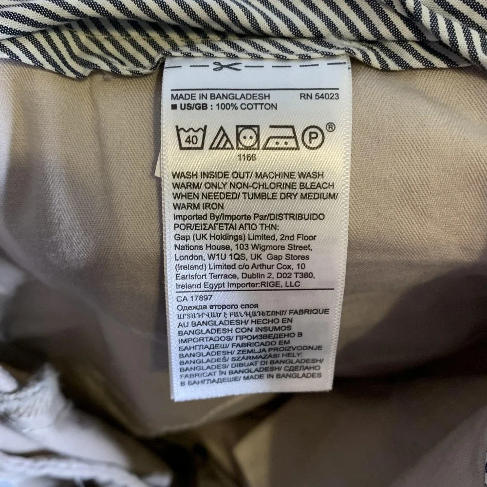 Banana Republic Pants Men 30x28(Tag 28x28) Beige Aiden Chino Slim Fit Cotton NEW